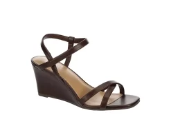 Michael By Michael Shannon Womens Lulu Wedge Sandal - Espresso