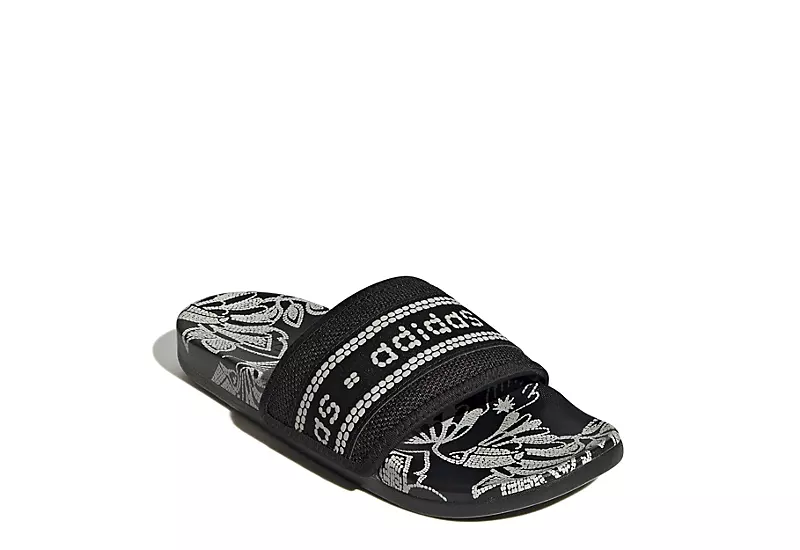 Adidas Womens Adilette Comfort Slide Sandal - Black 3 Adidas Womens Adilette Comfort Slide Sandal - Black