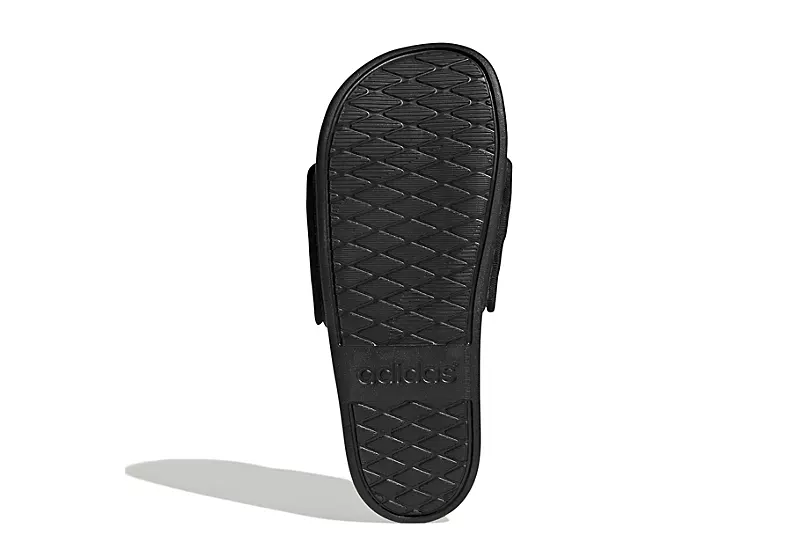 Adidas Womens Adilette Comfort Slide Sandal - Black 7 Adidas Womens Adilette Comfort Slide Sandal - Black - Image 5