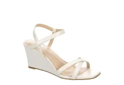 Michael By Michael Shannon Womens Lulu Wedge Sandal - White