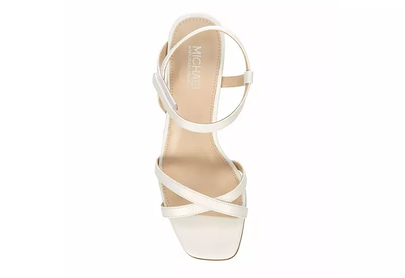 Michael By Michael Shannon Womens Lulu Wedge Sandal - White 7 Michael By Michael Shannon Womens Lulu Wedge Sandal - White - Image 6