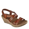 Skechers Womens Beverlee-delicate Glow Wedge Sandal - Cognac 1 Skechers Womens Beverlee-delicate Glow Wedge Sandal - Cognac -Skechers Store US 01 202852 00