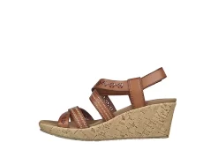 Skechers Womens Beverlee-delicate Glow Wedge Sandal - Cognac 11 Skechers Womens Beverlee-delicate Glow Wedge Sandal - Cognac -Skechers Store US 01 202852 02