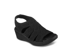 Skechers Womens Pier Lite-memory Maker Sandal - Black