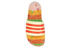 Adidas Womens Adilette Comfort Slide Sandal - Pale Yellow 14 Adidas Womens Adilette Comfort Slide Sandal - Pale Yellow -Skechers Store US 01 203098 05