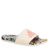 Adidas Womens Adilette Comfort Slide Sandal - Off White