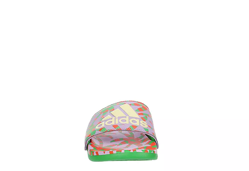 Adidas Womens Adilette Comfort Slide Sandal - Purple 5 Adidas Womens Adilette Comfort Slide Sandal - Purple - Image 3
