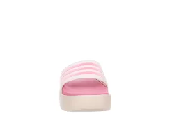 Adidas Womens Adilette Platform Slide Sandal - Pink -Skechers Store US 01 203101 02