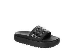 Adidas Womens Adilette Platform Slide Sandal - Black