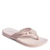 Sperry Womens Seafish Iridescent Sparkle Flip Flop Sandal - Blush -Skechers Store US 01 203196 00