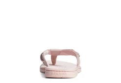 Sperry Womens Seafish Iridescent Sparkle Flip Flop Sandal - Blush -Skechers Store US 01 203196 02