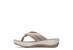 Clarks Womens Arla Kaylie Flip Flop Sandal - Sand -Skechers Store US 01 203198 03