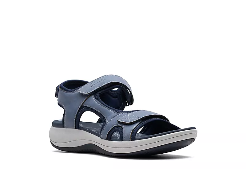 Clarks Womens Mira Bay Sandal - Denim 3 Clarks Womens Mira Bay Sandal - Denim