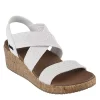Skechers Womens Beverlee Love Stays Wedge Sandal - White -Skechers Store US 01 203263 00