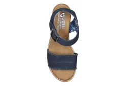 Skechers Womens Desert Kiss - Adobe Princess Wedge Sandal - Navy 12 Skechers Womens Desert Kiss - Adobe Princess Wedge Sandal - Navy -Skechers Store US 01 203275 03