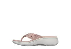 Skechers Womens Dazzle- Arch Fit Flip Flop Sandal - Pink -Skechers Store US 01 203276 02