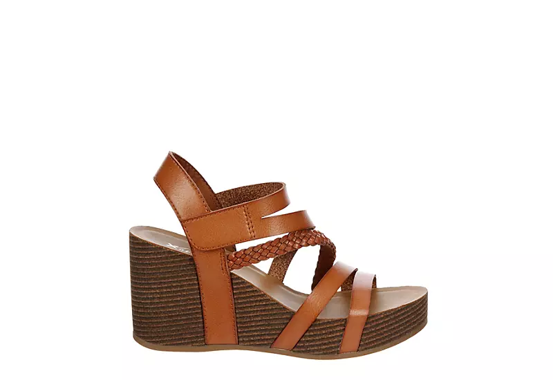Xappeal Womens Maggy Wedge Sandal - Cognac 4 Xappeal Womens Maggy Wedge Sandal - Cognac - Image 2