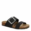 Bjorndal Womens Courtney Footbed Sandal - Black