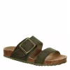 Bjorndal Womens Courtney Footbed Sandal - Olive