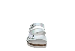 Bjorndal Womens Delaney Footbed Sandal - Silver -Skechers Store US 01 203311 02
