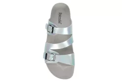 Bjorndal Womens Delaney Footbed Sandal - Silver -Skechers Store US 01 203311 05
