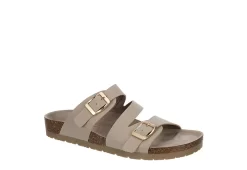 Bjorndal Womens Delaney Footbed Sandal - Taupe