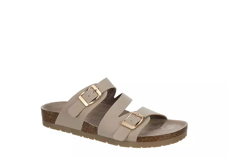 Bjorndal Womens Delaney Footbed Sandal - Taupe 3 Bjorndal Womens Delaney Footbed Sandal - Taupe