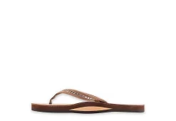 Rainbow Sandals Womens Crystal Collection Flip Flop Sandal - Brown -Skechers Store US 01 203323 03