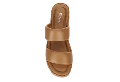 Xappeal Womens Bethany Wedge Sandal - Tan -Skechers Store US 01 203326 05