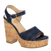 Michael By Michael Shannon Womens Maria Wedge Sandal - Denim -Skechers Store US 01 203328 00