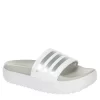 Adidas Womens Adilette Platform Slide Sandal - White -Skechers Store US 01 203333 00