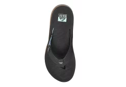 Reef Womens Santa Ana Flip Flop Sandal - Black -Skechers Store US 01 203343 02