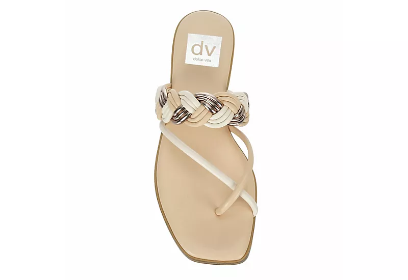 Dv By Dolce Vita Womens Maizy Flat Sandal - Bone 8 Dv By Dolce Vita Womens Maizy Flat Sandal - Bone - Image 6