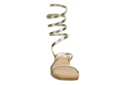 Dv By Dolce Vita Womens Maralin Flat Sandal - Gold -Skechers Store US 01 203350 02