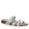 Birkenstock Womens Franca Vegan Footbed Sandal - Silver 2 Birkenstock Womens Franca Vegan Footbed Sandal - Silver -Skechers Store US 01 203366 00