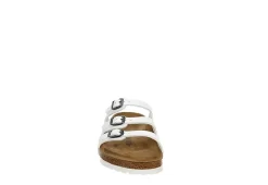 Birkenstock Womens Florida Soft Footbed Sandal - White 11 Birkenstock Womens Florida Soft Footbed Sandal - White -Skechers Store US 01 203373 02