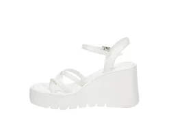 Madden Girl Womens Vaultt Wedge Sandal - White -Skechers Store US 01 203410 03