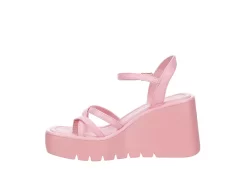 Madden Girl Womens Vaultt Wedge Sandal - Pink -Skechers Store US 01 203411 03