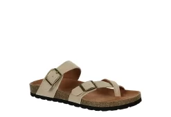 White Mountain Womens Gracie Footbed Sandal - Tan