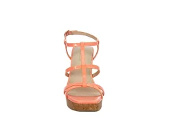 Michael By Michael Shannon Womens Natalia Wedge Sandal - Coral -Skechers Store US 01 203419 02