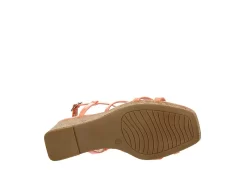 Michael By Michael Shannon Womens Natalia Wedge Sandal - Coral -Skechers Store US 01 203419 06
