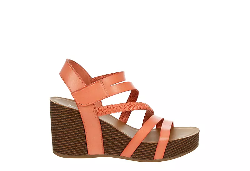 Xappeal Womens Maggy Wedge Sandal - Coral 4 Xappeal Womens Maggy Wedge Sandal - Coral - Image 2