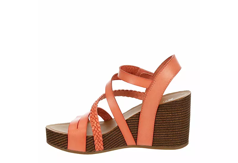 Xappeal Womens Maggy Wedge Sandal - Coral 6 Xappeal Womens Maggy Wedge Sandal - Coral - Image 4