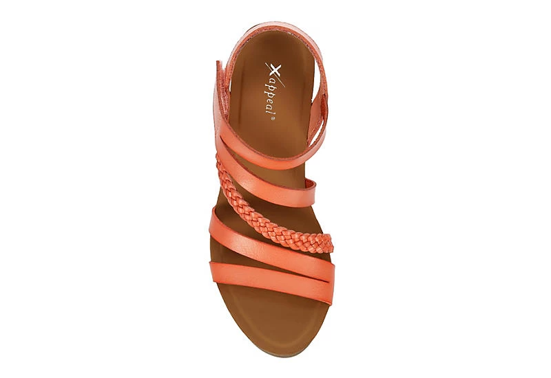 Xappeal Womens Maggy Wedge Sandal - Coral 8 Xappeal Womens Maggy Wedge Sandal - Coral - Image 6