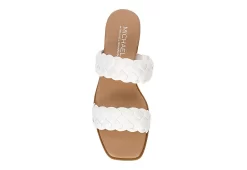 Michael By Michael Shannon Womens Patrice Wedge Sandal - White -Skechers Store US 01 203429 05