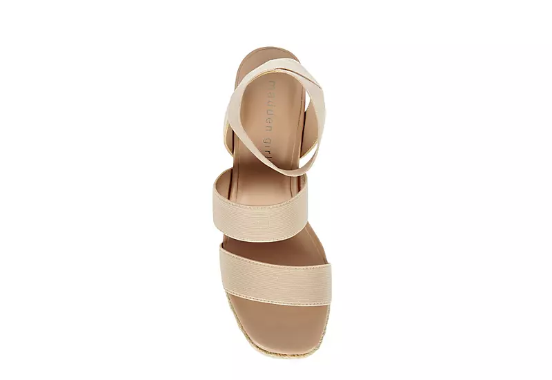 Madden Girl Womens Marandaa Wedge Sandal - Nude 8 Madden Girl Womens Marandaa Wedge Sandal - Nude - Image 6