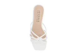 Journee Collection Womens Blayke Wedge Slip On Sandal - White -Skechers Store US 01 203653 05