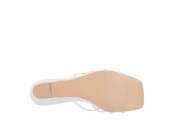 Journee Collection Womens Blayke Wedge Slip On Sandal - White -Skechers Store US 01 203653 06