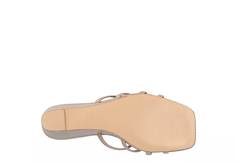 Journee Collection Womens Blayke Wedge Slip On Sandal - Taupe 8 Journee Collection Womens Blayke Wedge Slip On Sandal - Taupe - Image 7
