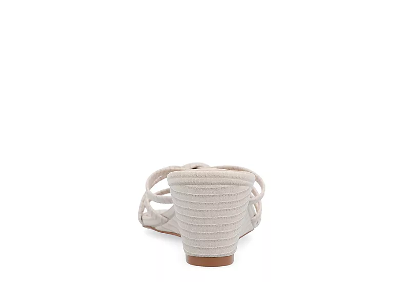 Journee Collection Womens Blayke Wedge Slip On Sandal - Beige 7 Journee Collection Womens Blayke Wedge Slip On Sandal - Beige - Image 5